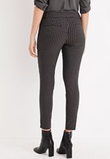 Plaid Bengaline Skinny Ankle Dress Pant, C4163, small