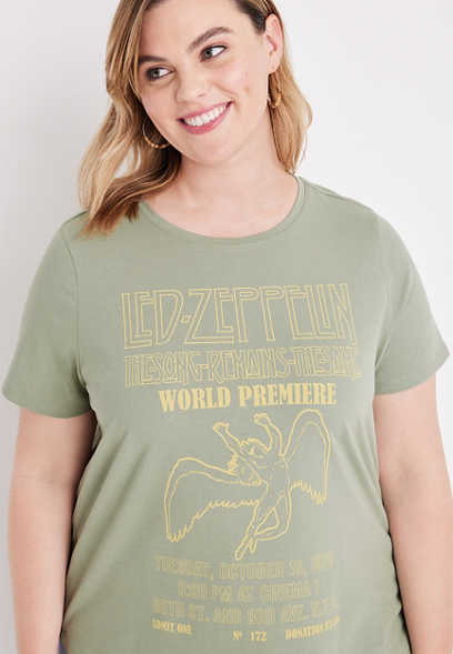 Plus Size Led Zeppelin Graphic Tee