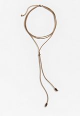 Faux Suede Wrap Choker, , small