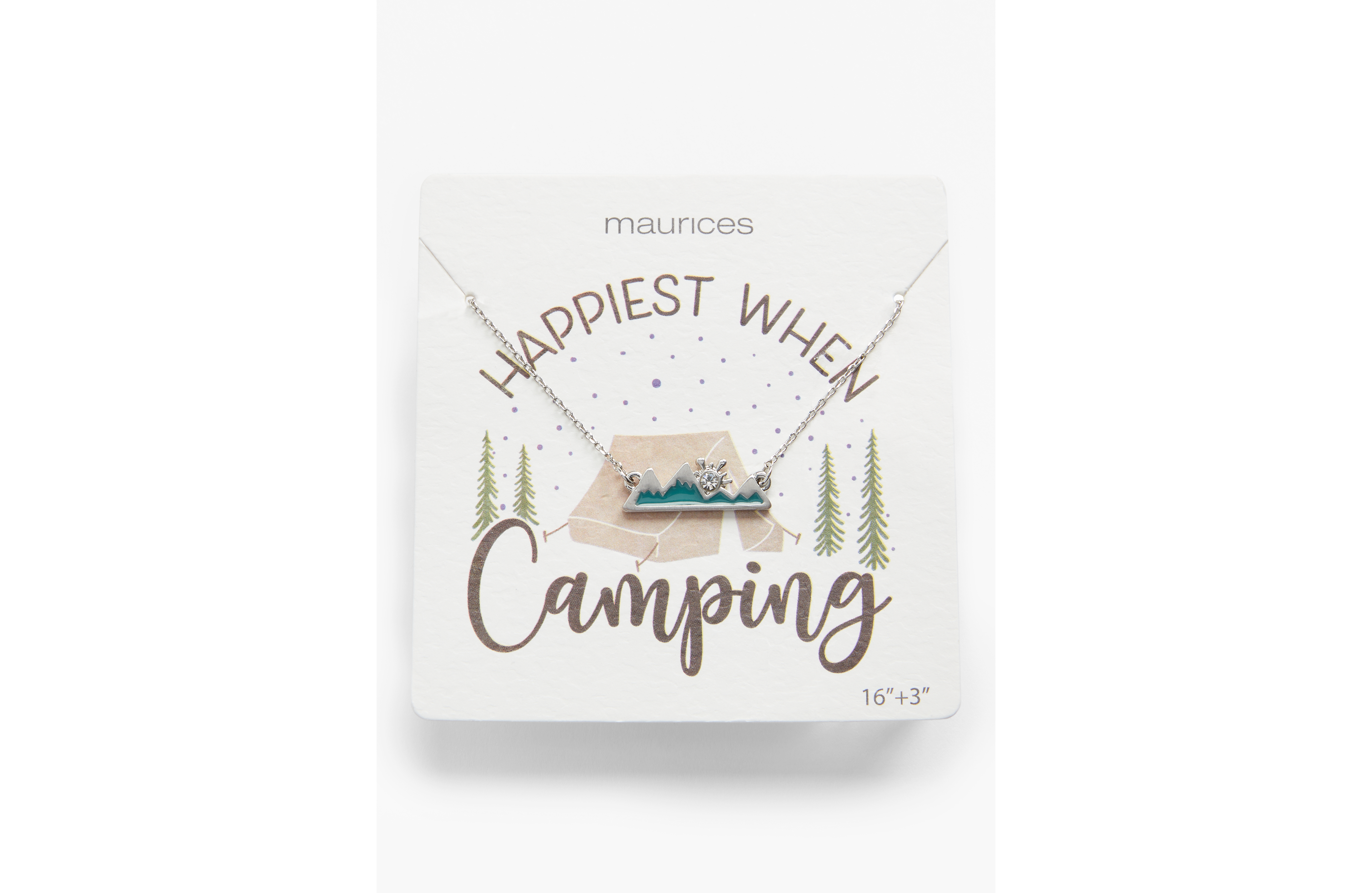 Mountain Line Pendant Dainty Necklace