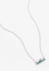 Mountain Line Pendant Dainty Necklace, , small