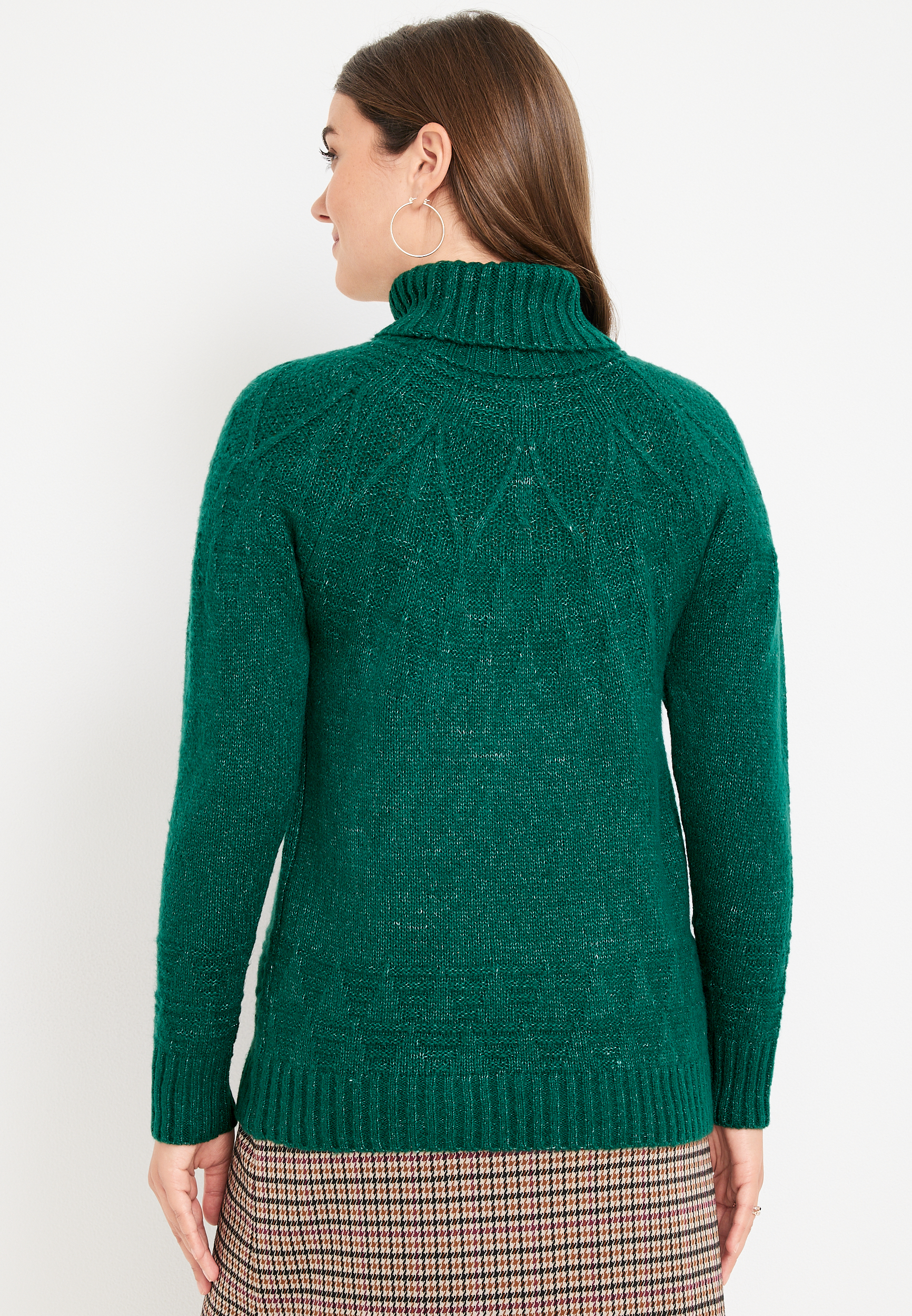 Marled Turtle Neck Sweater, C3895, large