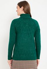 Marled Turtle Neck Sweater, C3895, small