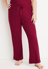 Waffle Wide Leg Pajama Pant, C103, small