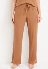Waffle Wide Leg Pajama Pant, C520, small