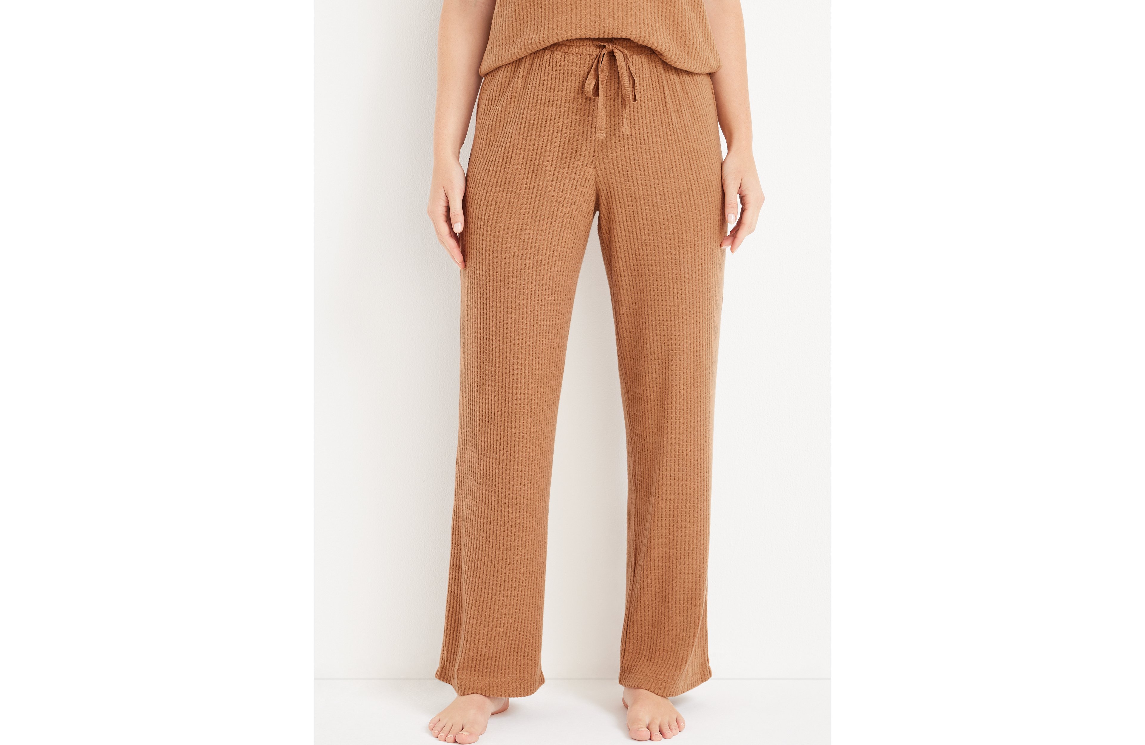 Waffle Wide Leg Pajama Pant