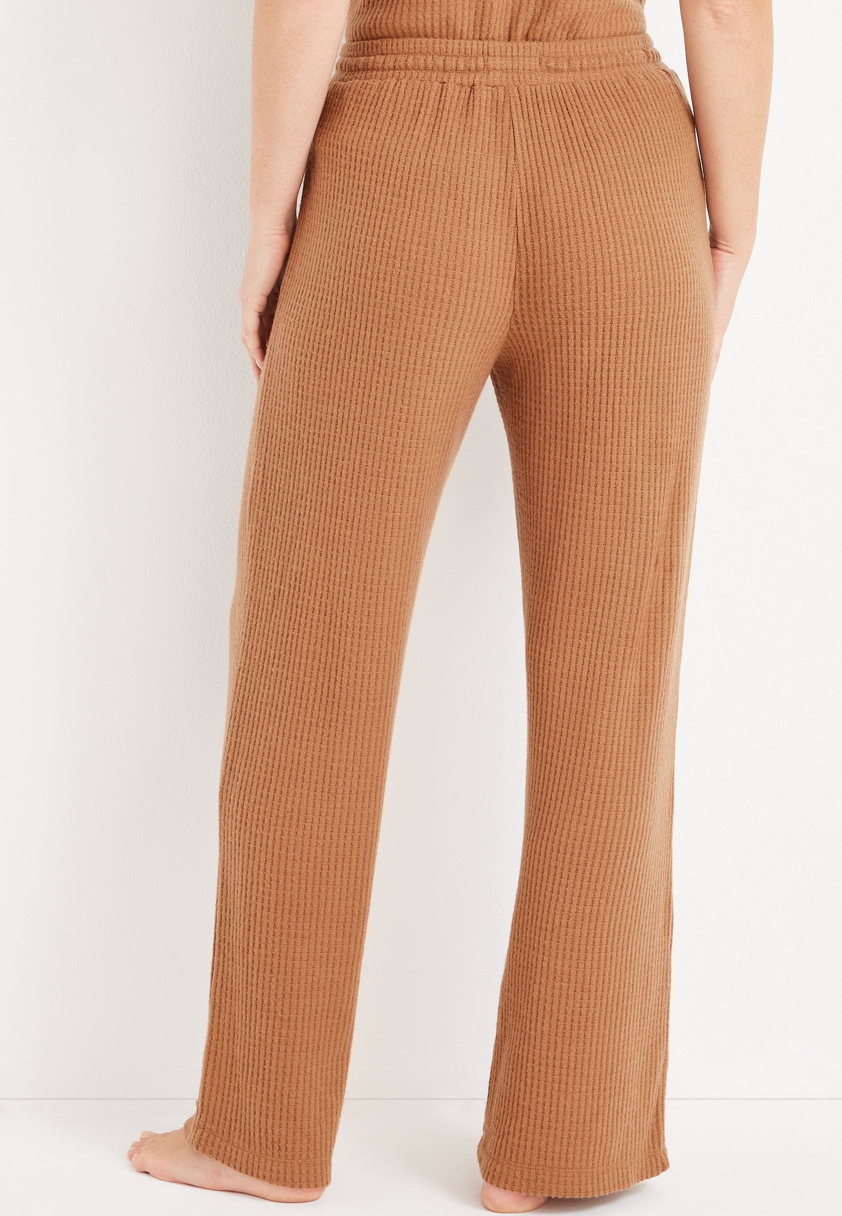 Waffle Wide Leg Pajama Pant, C520, large