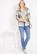 Cabin Plaid Flannel Shirt, C4620, small