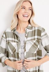 Cabin Plaid Flannel Shirt, C4620, small