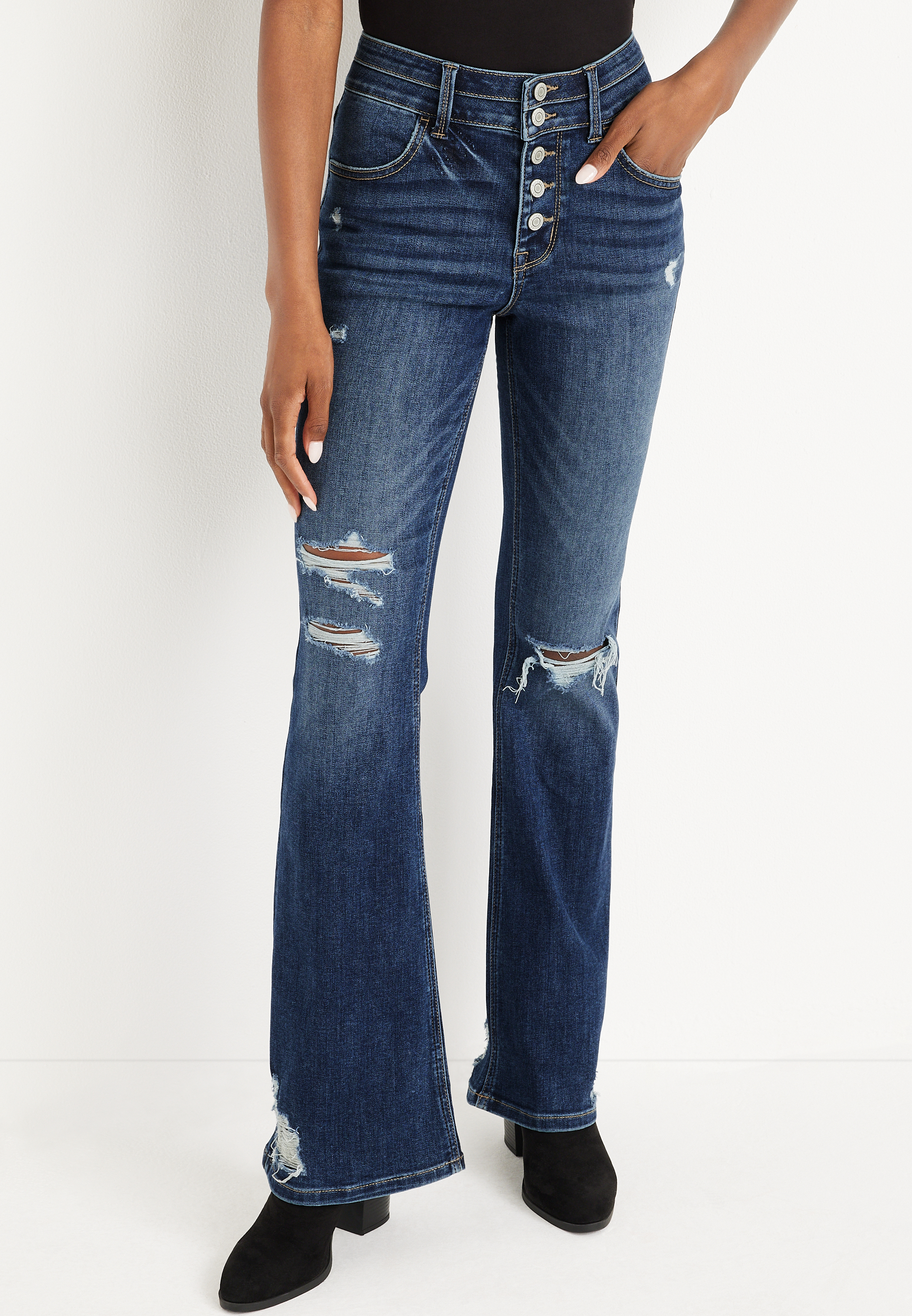 m jeans by maurices™ Cool Comfort Flare Super High Rise Jean maurices