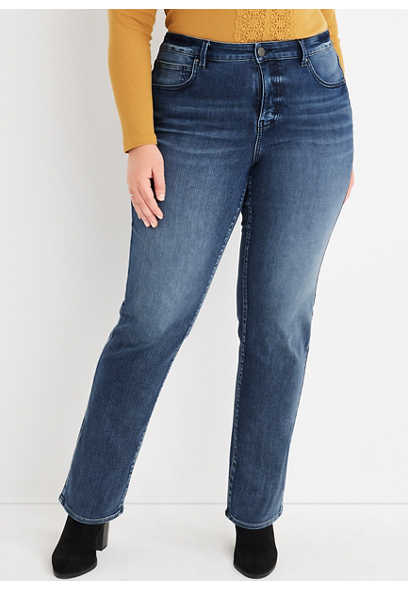 Plus Size m jeans by maurices™ Everflex™ Straight Curvy Super High Rise Jean