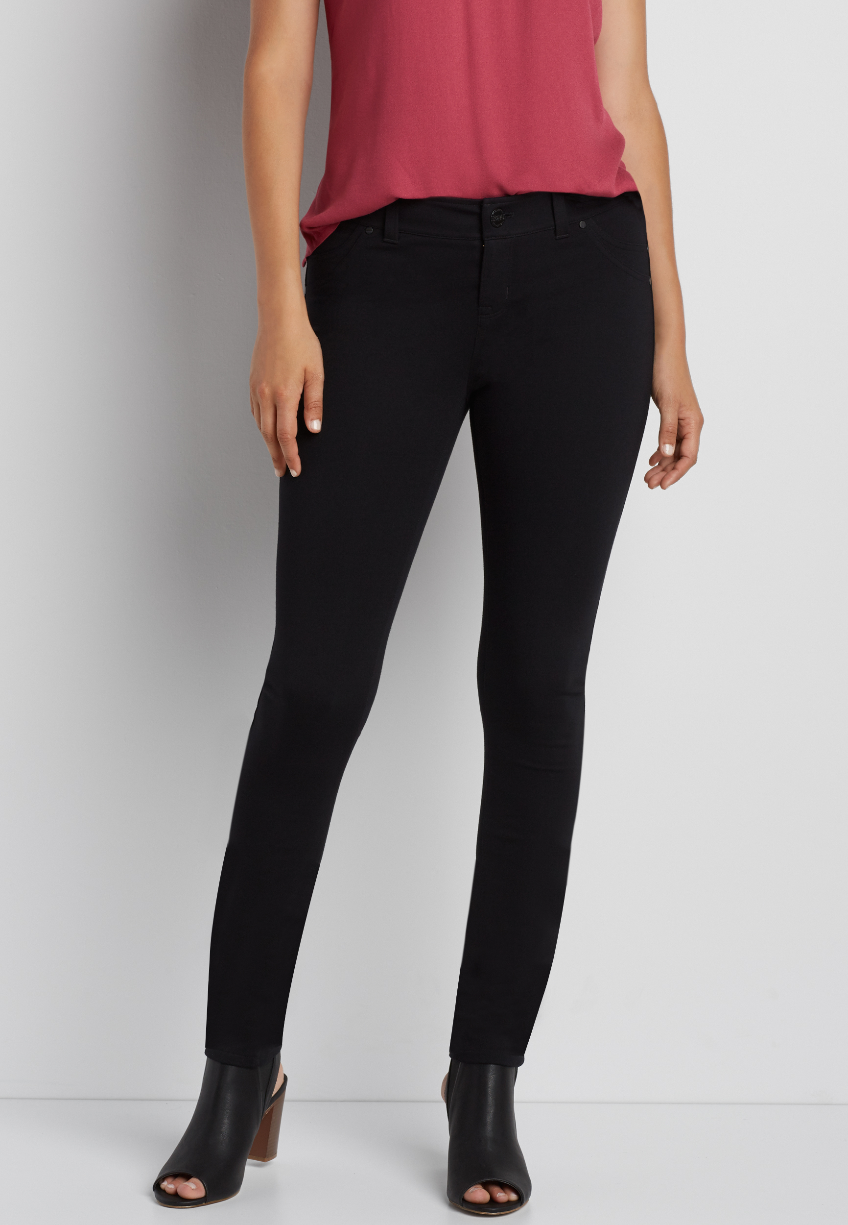 next black ponte skinny trousers