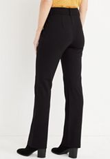 Ponte High Rise Black Bootcut Pant, BLACK, small
