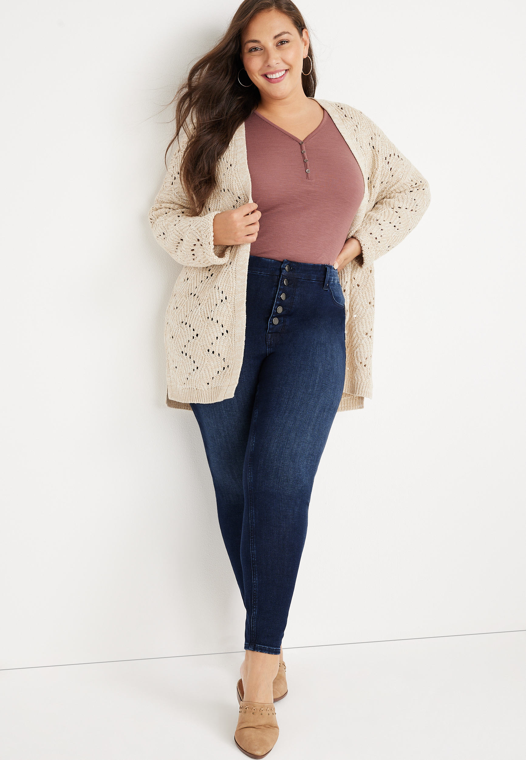 Plus Size m jeans by maurices&trade; Limitless High Rise Jegging, C258, large