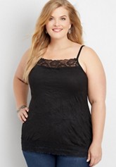 Plus Size Highline Solid Fitted Ribbed Tank Top
