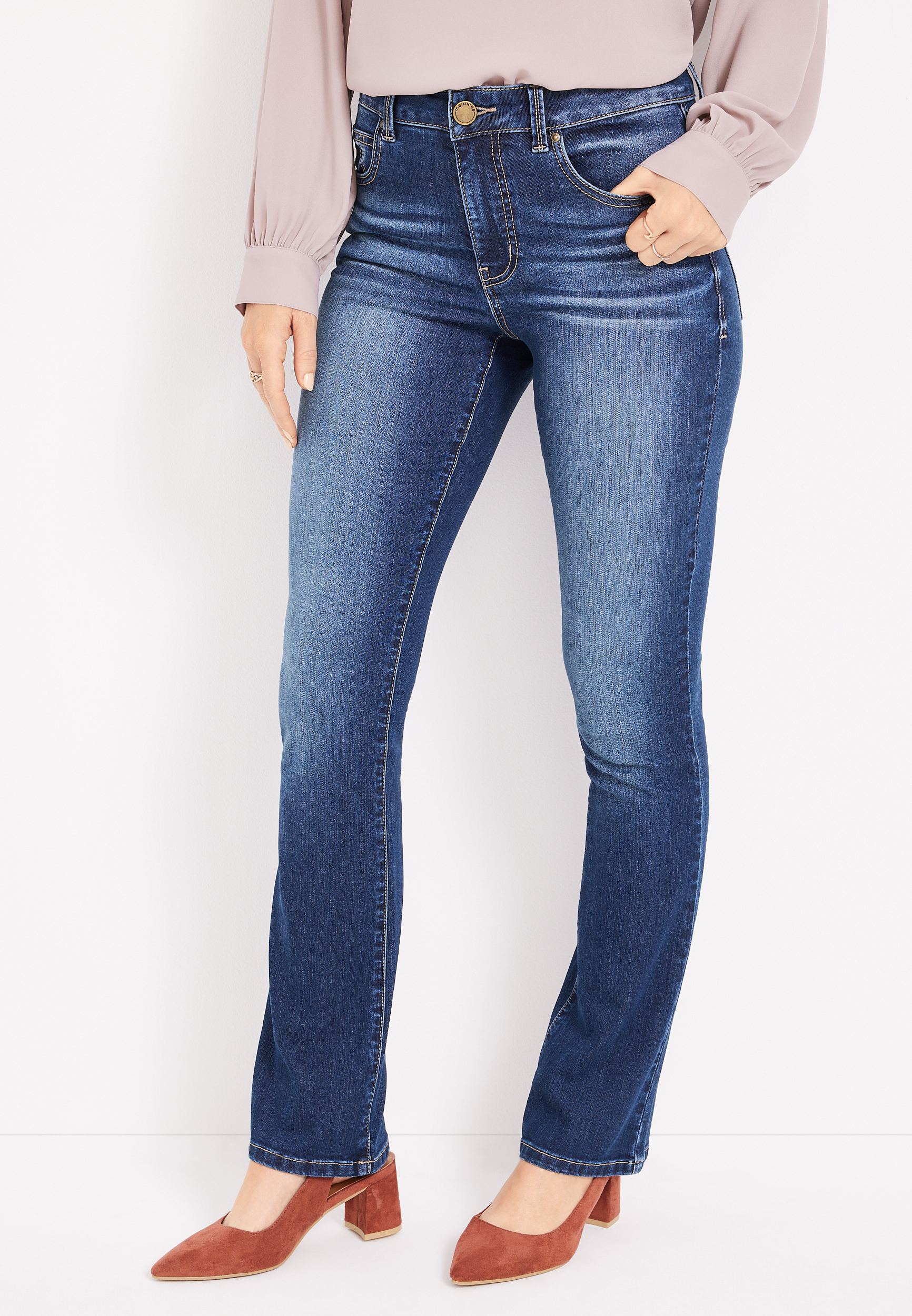 m jeans by maurices™ Everflex™ Slim Boot High Rise Jean maurices