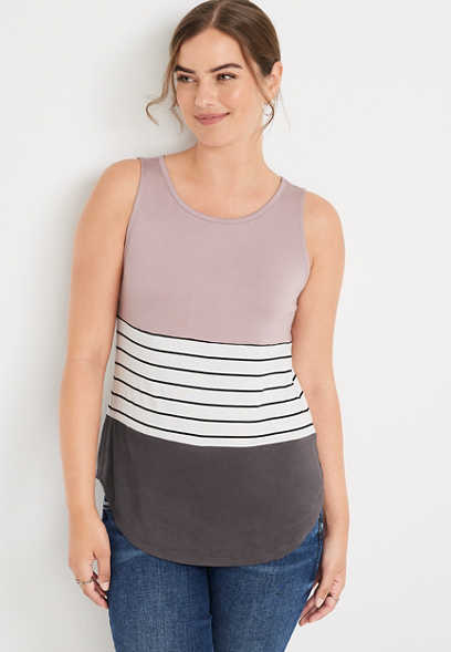 24/7 Flawless Colorblock High Neck Tank Top