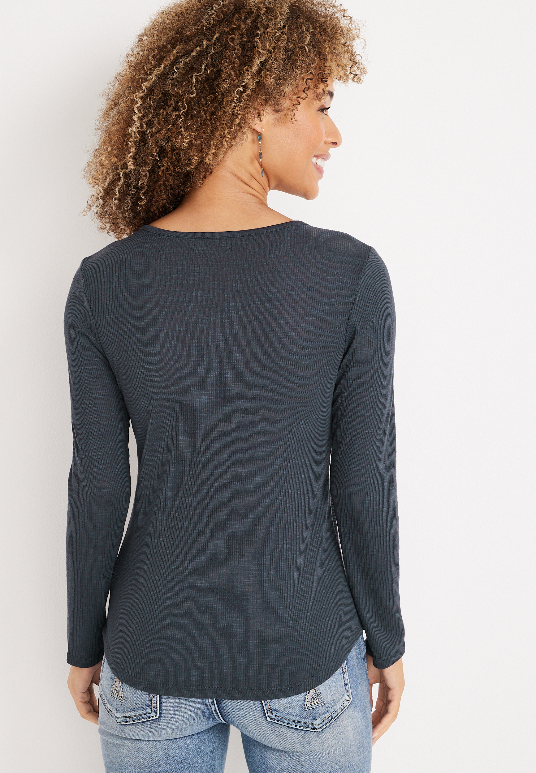 Heartland Henley Striped Tee, C3123, large