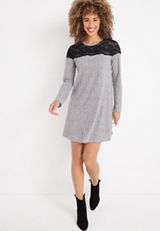 24/7 Lace Trim Mixer Dress, C2908, small