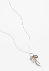 Leaf Cluster Pendant Necklace, , small