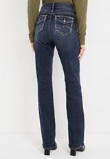 Silver Jeans Co.&reg; Elyse Slim Boot Curvy Mid Rise Faux Flap Pocket Jean, C258, small