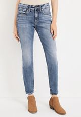 Silver Jeans Co.&reg; Suki Skinny Curvy Mid Rise Jean, MEDIUM SANDBLAST, small