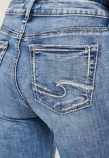 Silver Jeans Co.&reg; Suki Skinny Curvy Mid Rise Jean, MEDIUM SANDBLAST, small