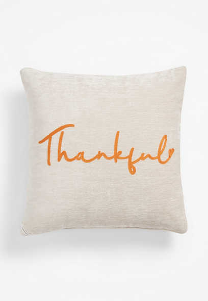 Thankful Stay Cozy Reversible Pillow