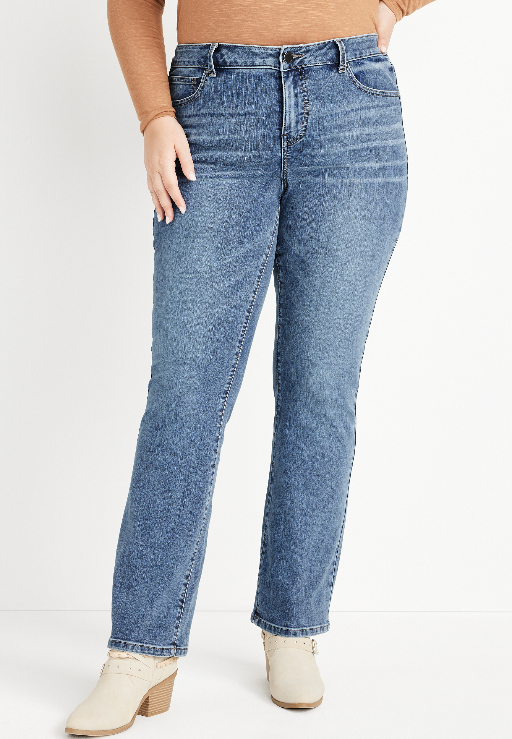 Plus Size m jeans by maurices™ Everflex™ Slim Boot Mid Rise Jean | maurices
