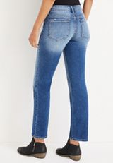 KanCan&trade; Low Rise Straight Jean, MEDIUM SANDBLAST, small