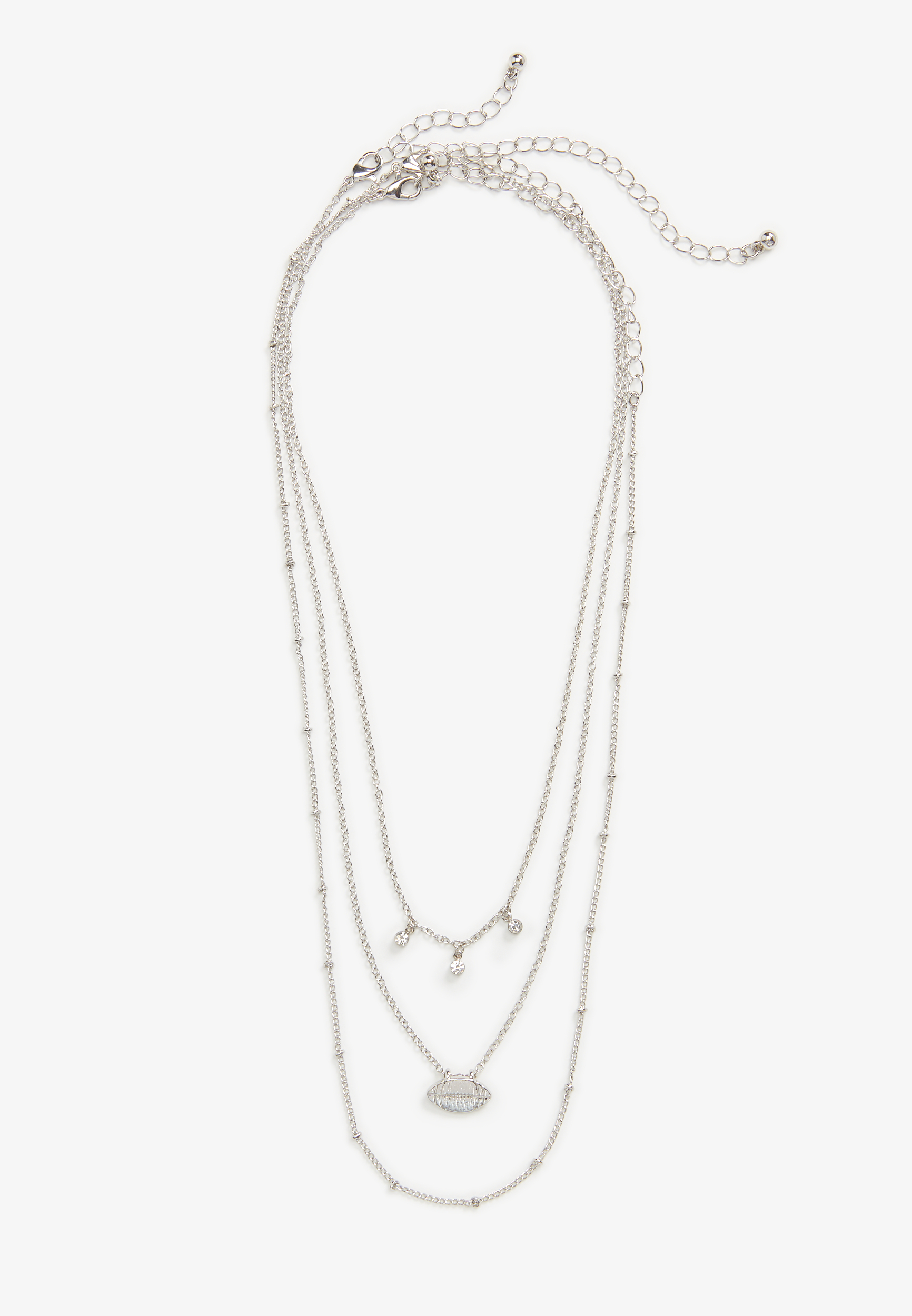 Love Football Pendant Necklace Set, , large