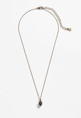 Gold Pine Cone Necklace, , small