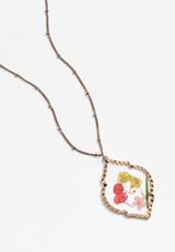 Pressed Flowers Pendant Necklace, , small