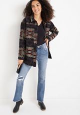 m jeans by maurices&trade; Cool Comfort Slim Boot Pull On Super High Rise Ripped Jean, C3337, small