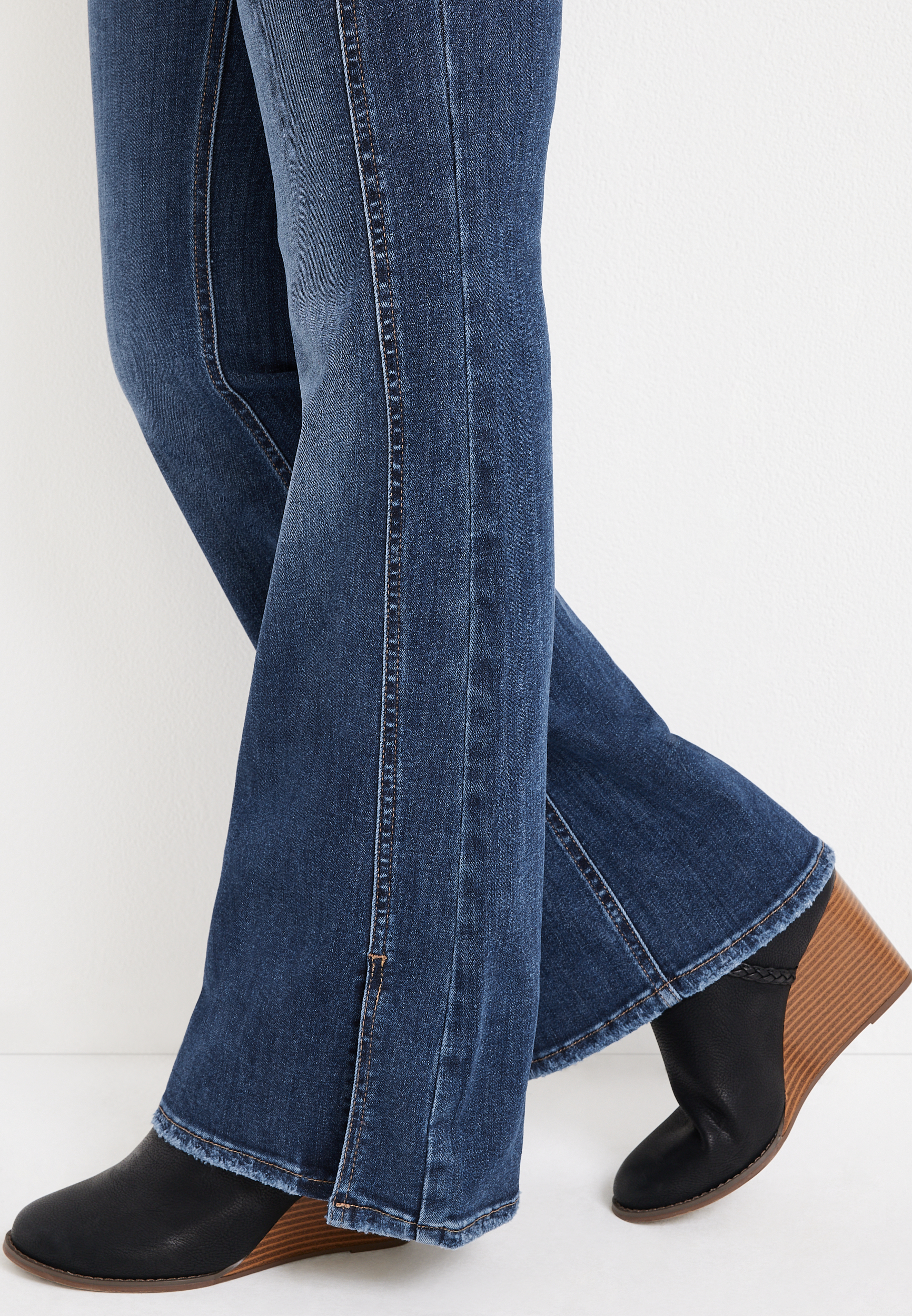 m jeans by maurices&trade; Vintage Flare Cool Comfort High Rise Slit Hem Jean, C258, large