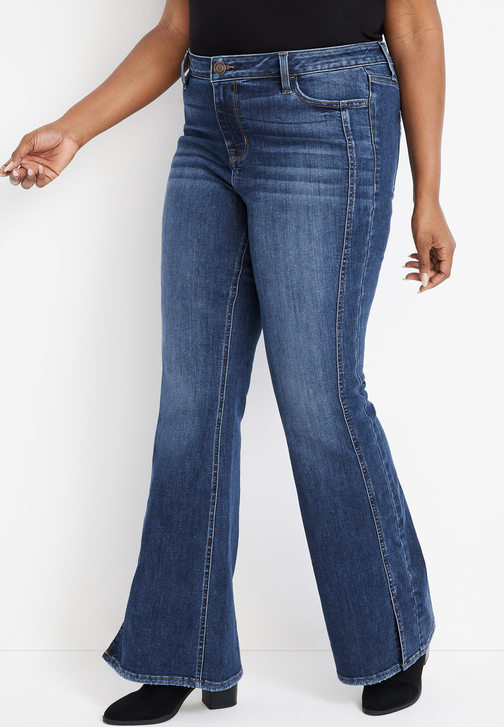 Plus Size m jeans by maurices™ Vintage Flare Cool Comfort High