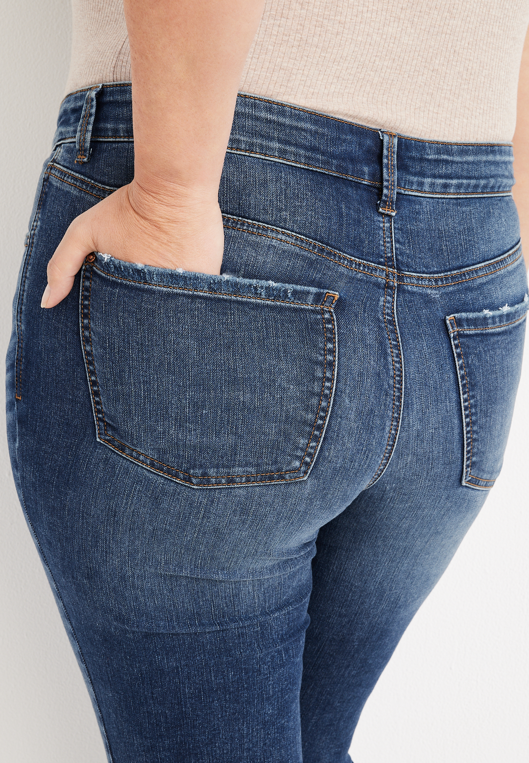 Plus Size Everflex&trade; Slim Boot Mid Rise Jean, C258, large