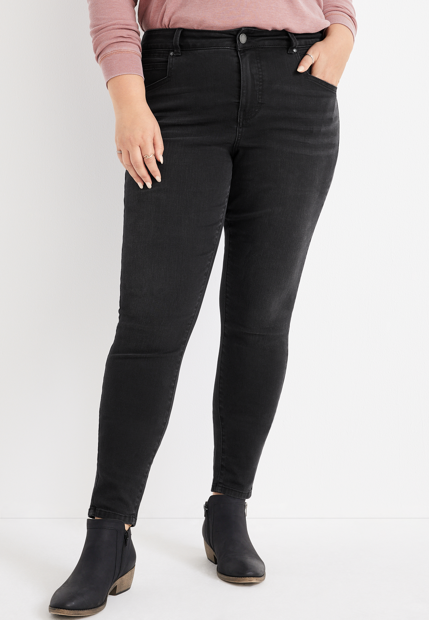 Plus Size m jeans by maurices™ Everflex™ Super Skinny Curvy High Rise