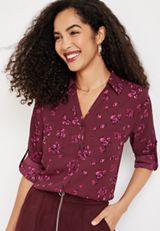 Winona Floral Button Down Blouse, C3058, small