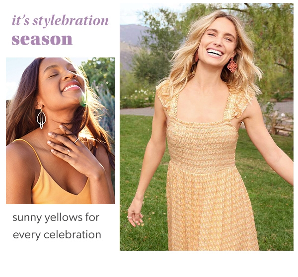 It's stylebration season. Sunny yellows for every celebration.