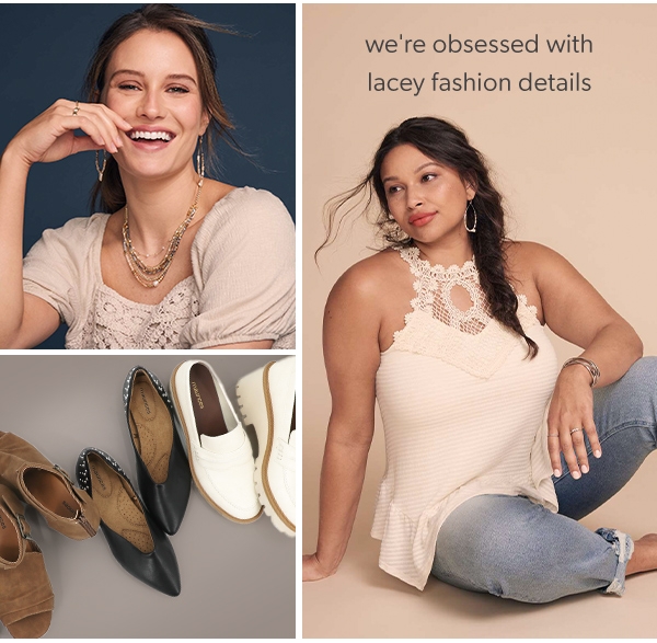We're obsessed with lacey fashion details.