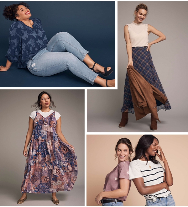Models wearing maurices clothing.