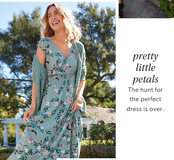 Pretty little petals. The hunt for the perfect dress is over.
