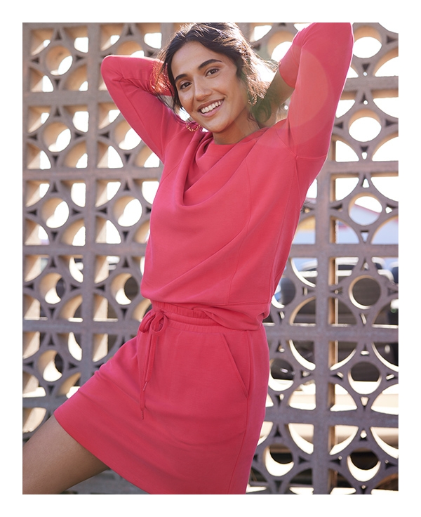 Model wearing maurices clothing.