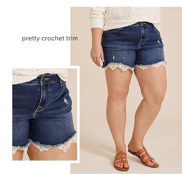 Pretty crochet trim.