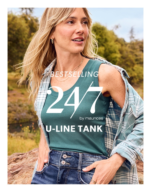 Bestselling 24/7 by maurices u-line tank.