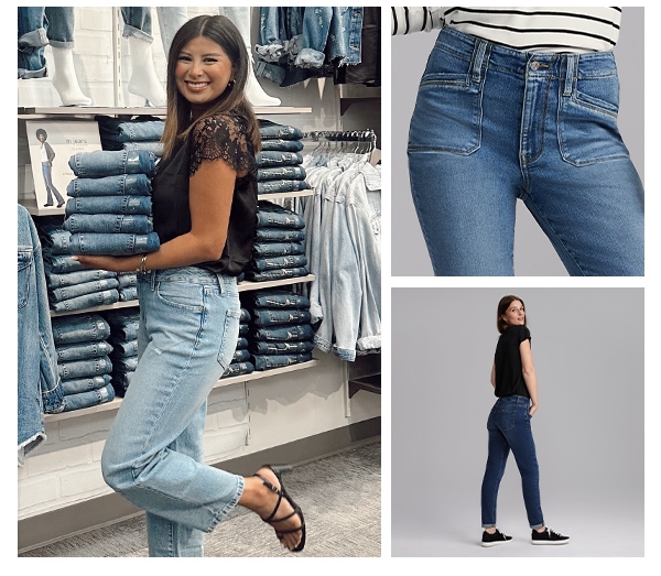 Slim straight. Fall-forward colors.