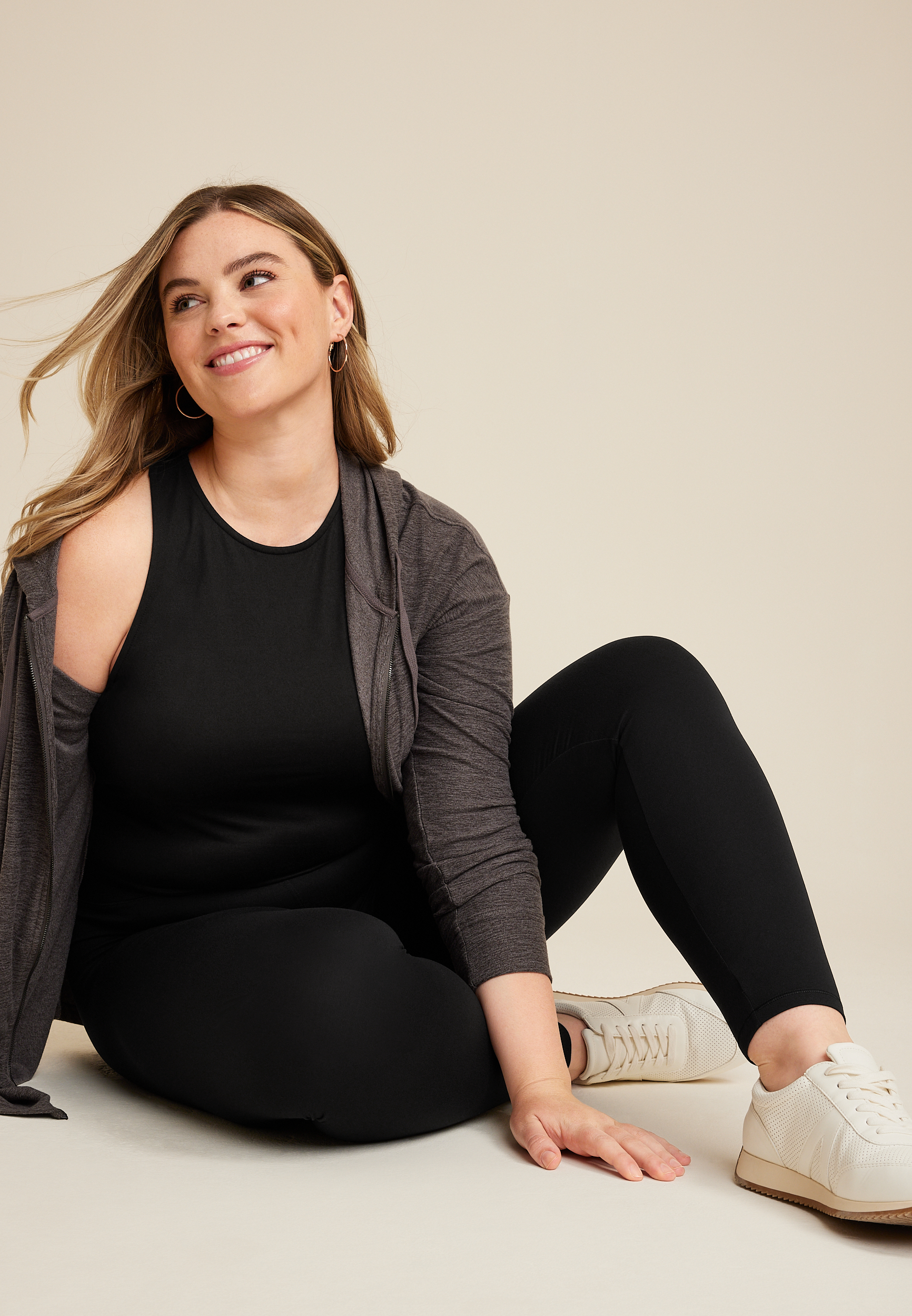 Plus Size Black High Rise Ultra Soft Legging | maurices