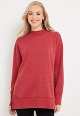 Willowsoft Funnel Neck Fleece Sweatshirt, , small