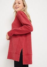 Willowsoft Funnel Neck Fleece Sweatshirt, , small
